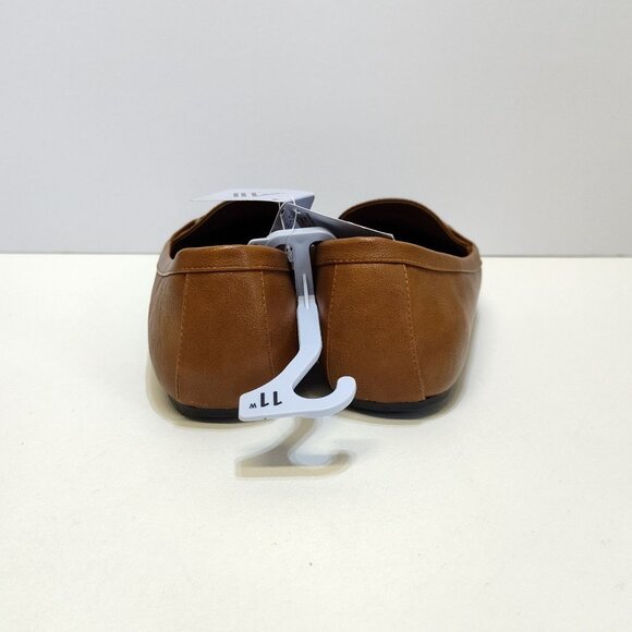 Aerosoles Buckle Loafer Day Drive Moccasin 11W Cognac Flexible Diamond Outsole - Picture 5 of 9